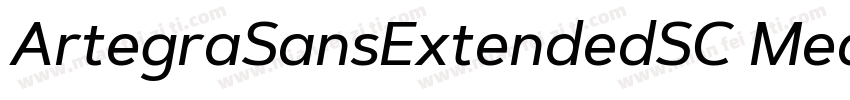 ArtegraSansExtendedSC MediumIta字体转换